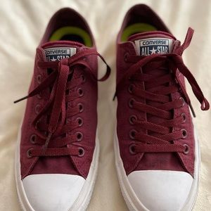Converse burgundy sneakers men size 9